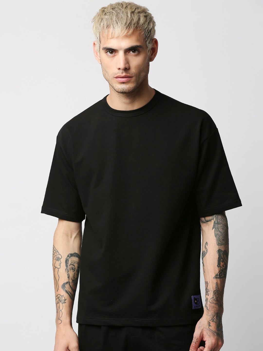 

Blamblack Men Black Solid Co-Ords