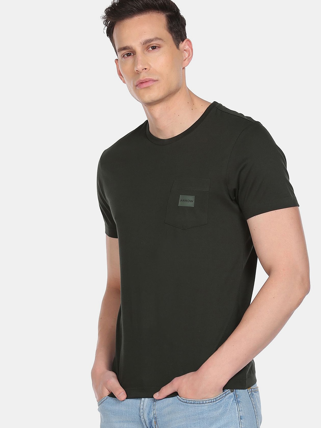 

Arrow New York Men Green T-shirt