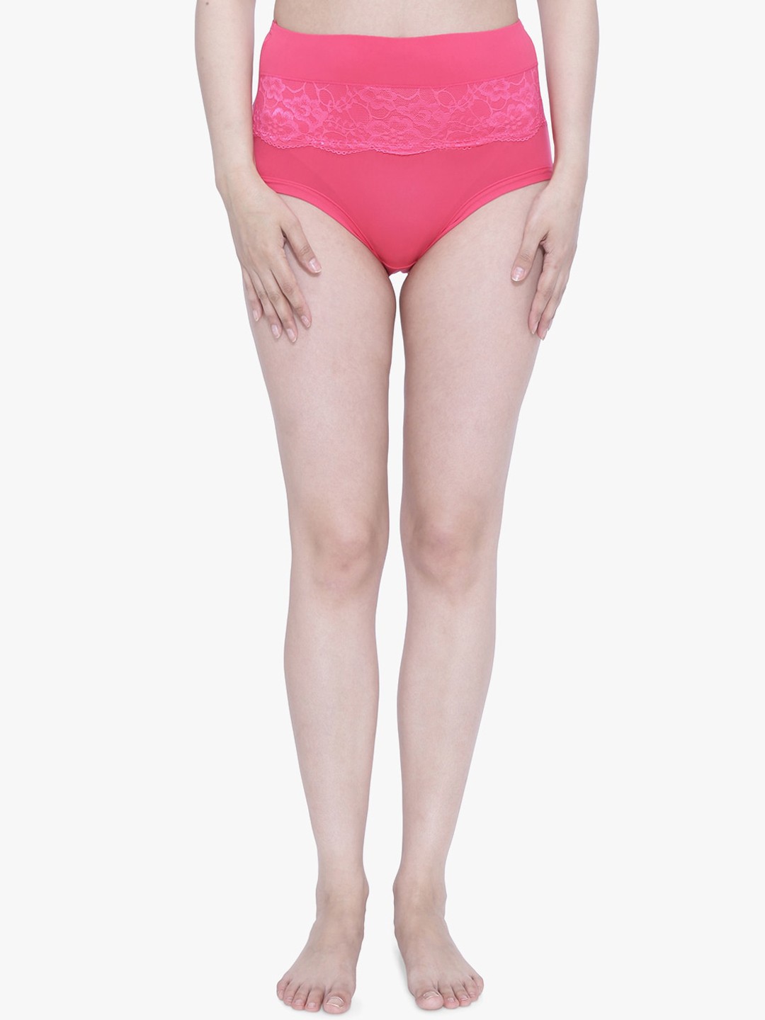 

Anoma Women Pink Solid Hipster Briefs