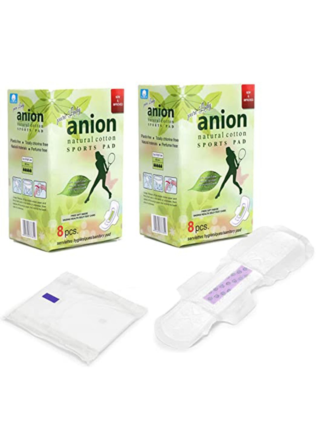 

CareDone Pack of 2 Women Ultra Thin Rash Free Sanitary Pads - 8 Pads Each, White