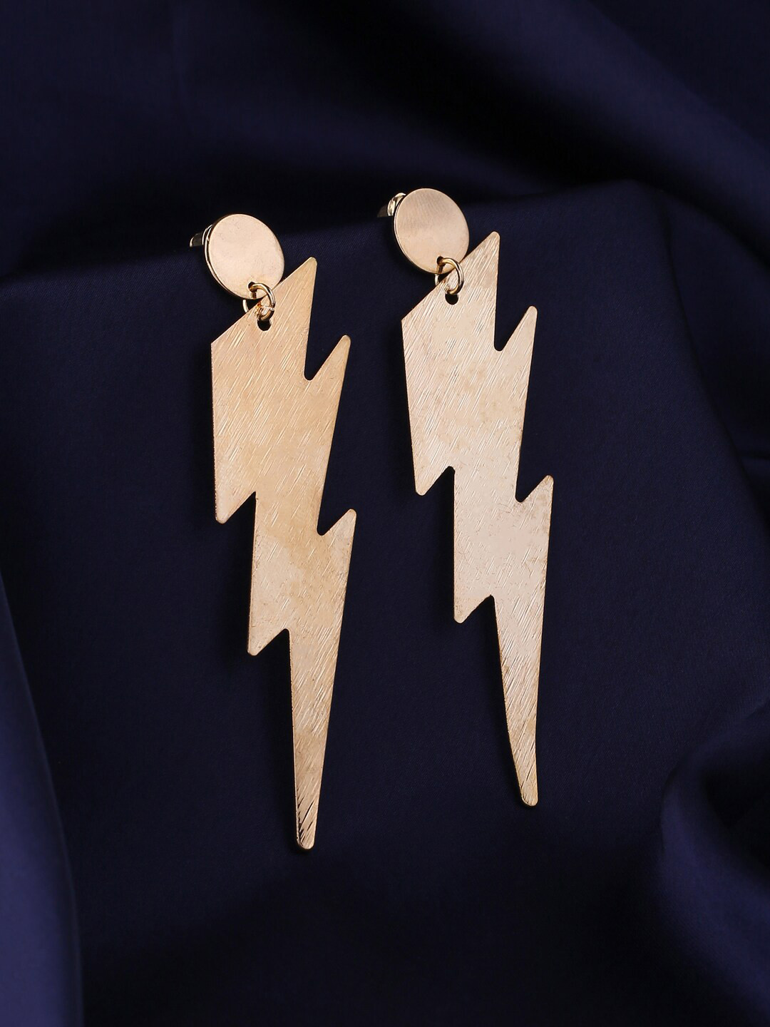 

kashwini Rose Gold Contemporary Drop Earrings