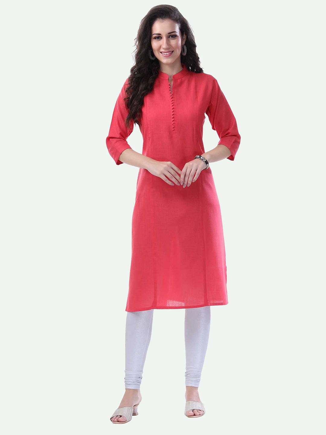 

NIGHTSPREE Women Red Maternity Kurta