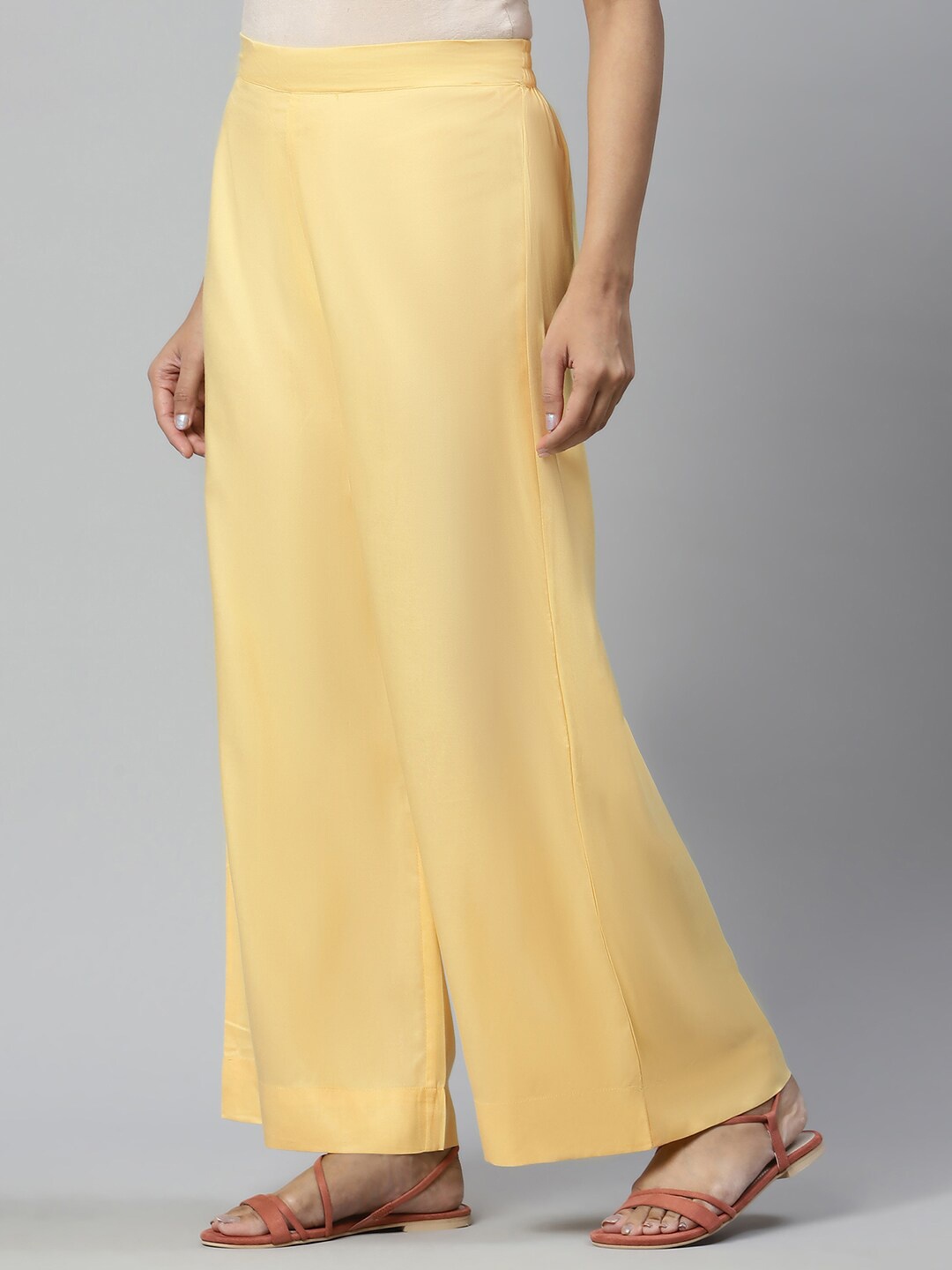 

AURELIA Women Ethnic Palazzos, Yellow