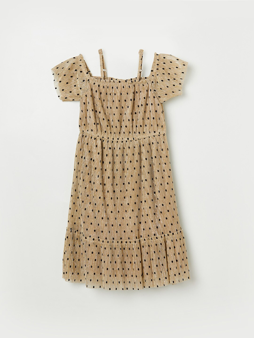 

Fame Forever by Lifestyle Girls Gold-Toned & Black A-Line Dress