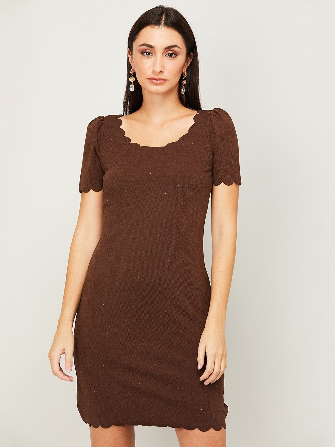 

CODE by Lifestyle Brown Sheath Dress