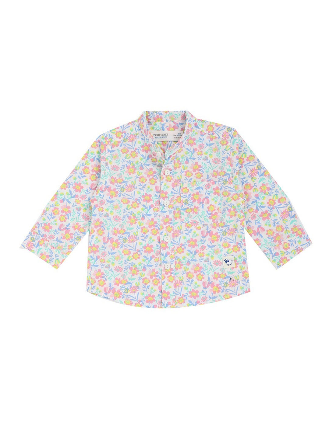 

ZERO THREE Boys Comfort Printed Party Shirt, Blue
