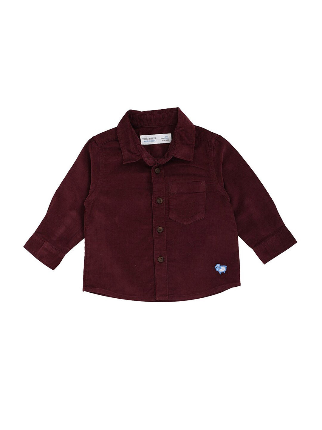 

ZERO THREE Boys Magenta Comfort Casual Shirt