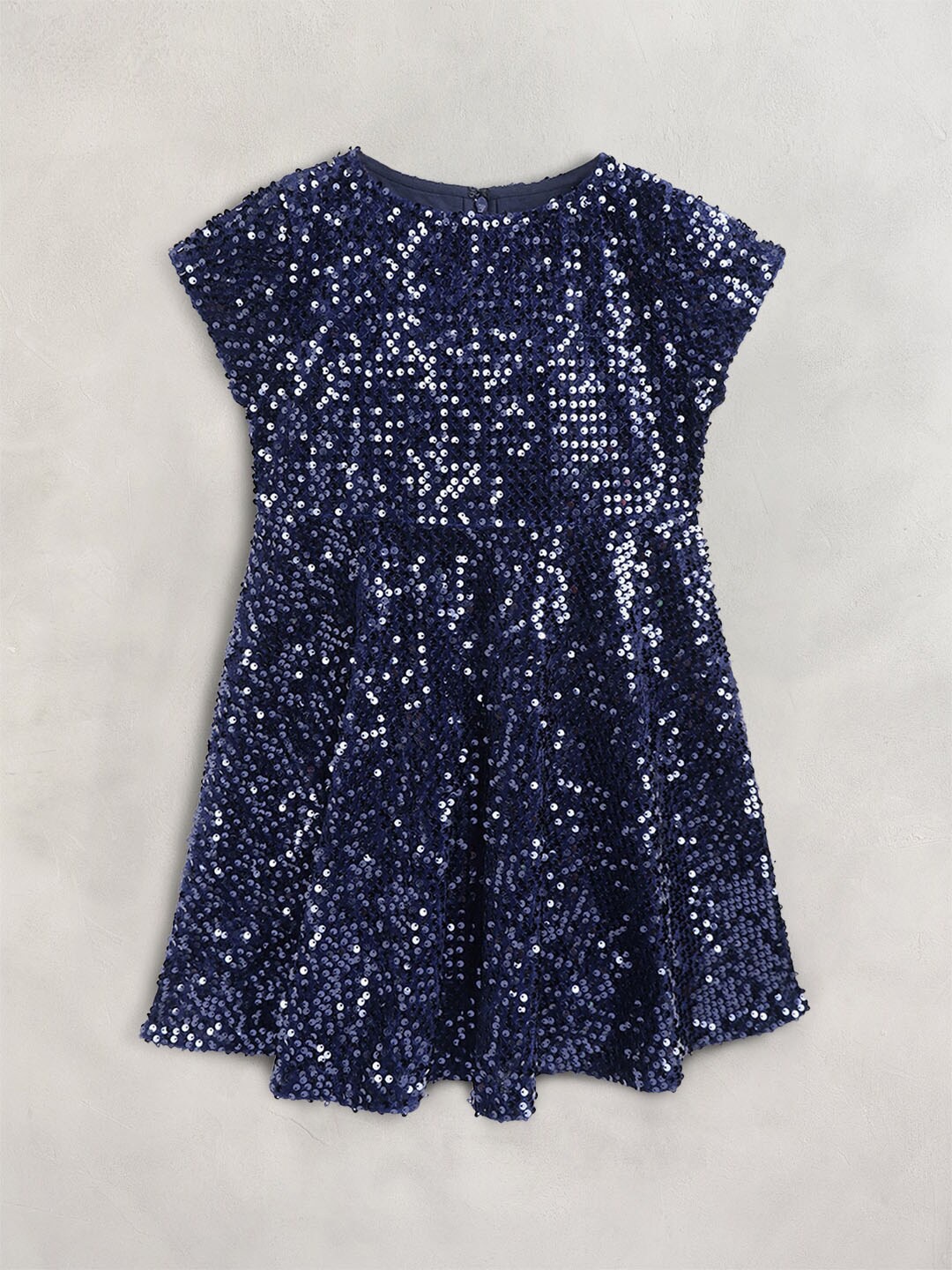 

Cherry Crumble Navy Blue Shimmer Dress