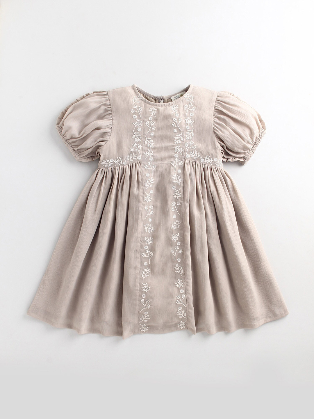 

Cherry Crumble Beige Dress