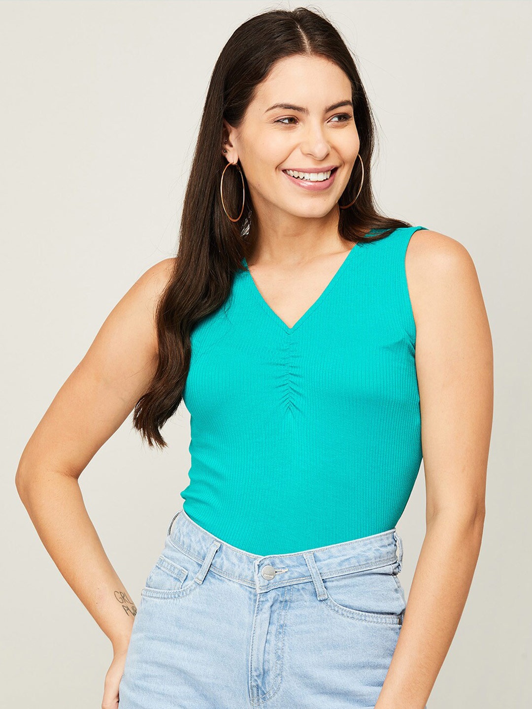 

Fame Forever by Lifestyle Turquoise Blue Top