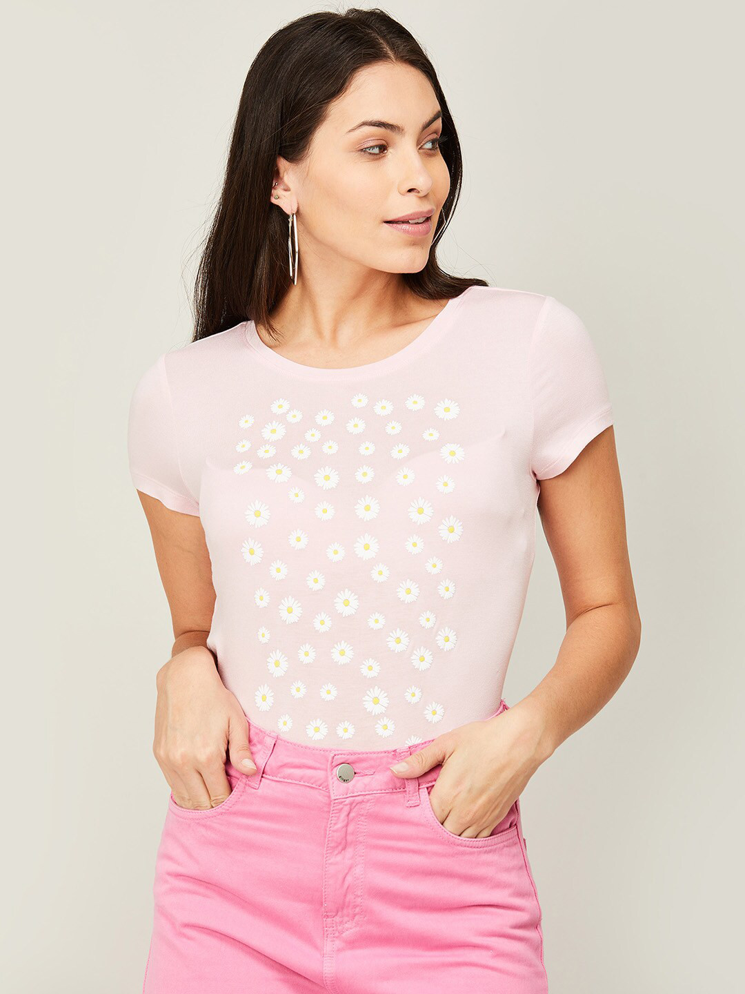 

Fame Forever by Lifestyle Pink Print Top