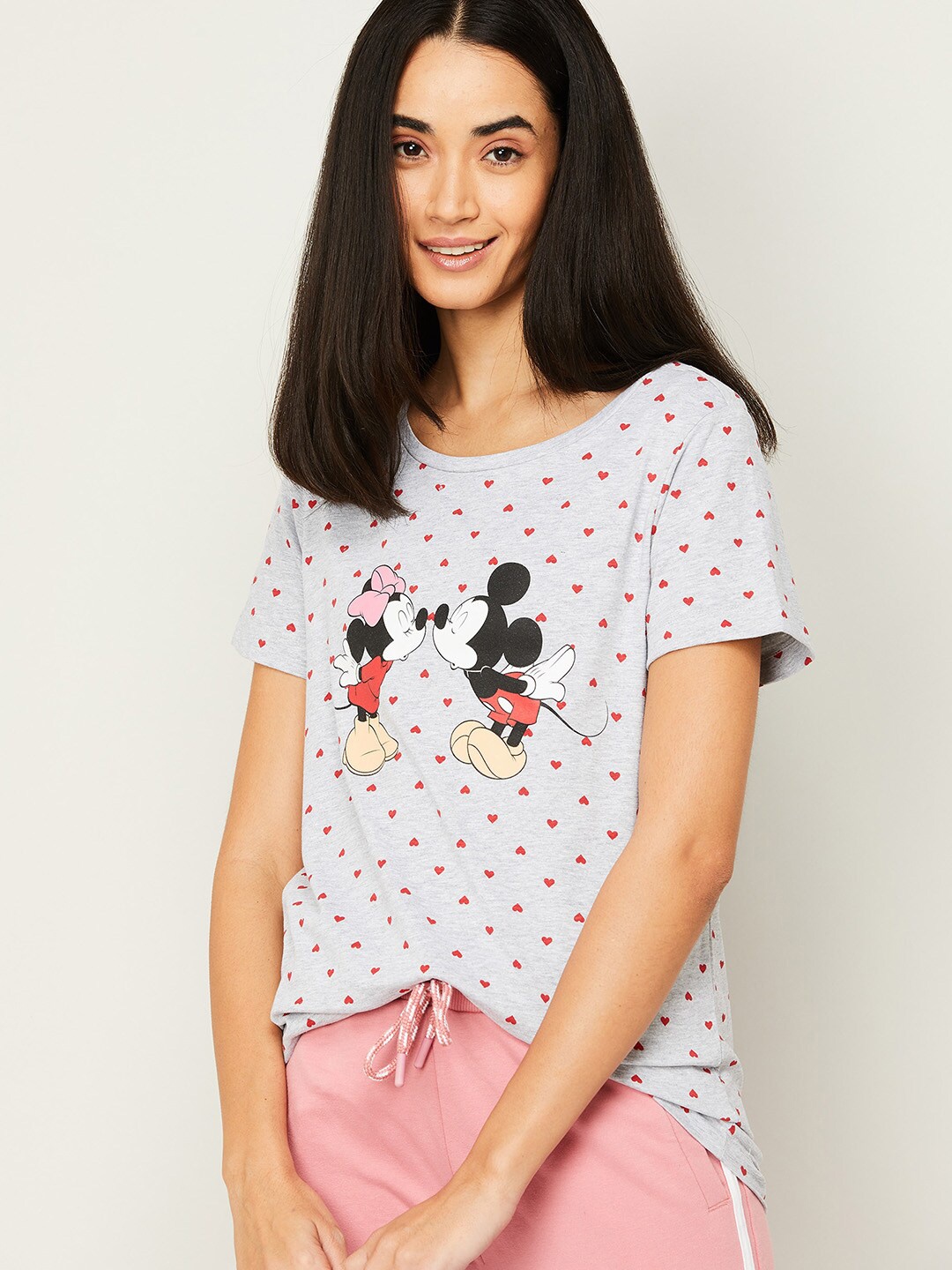 

Ginger by Lifestyle Grey Print Top