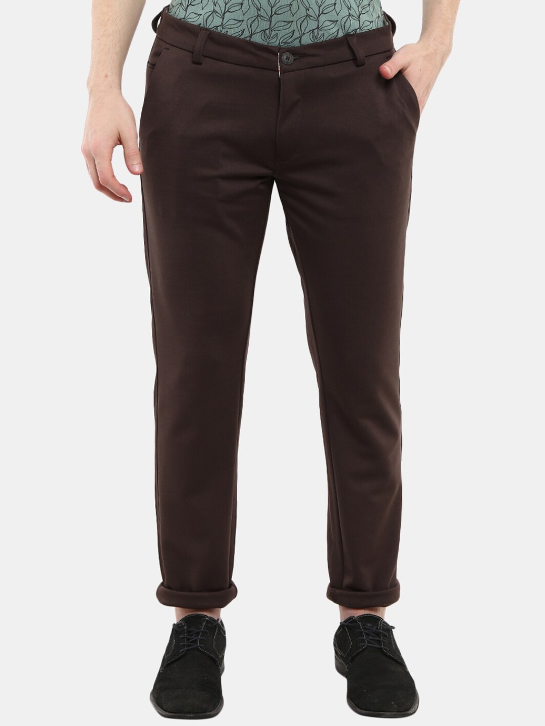 

V-Mart Men Brown Classic Trousers