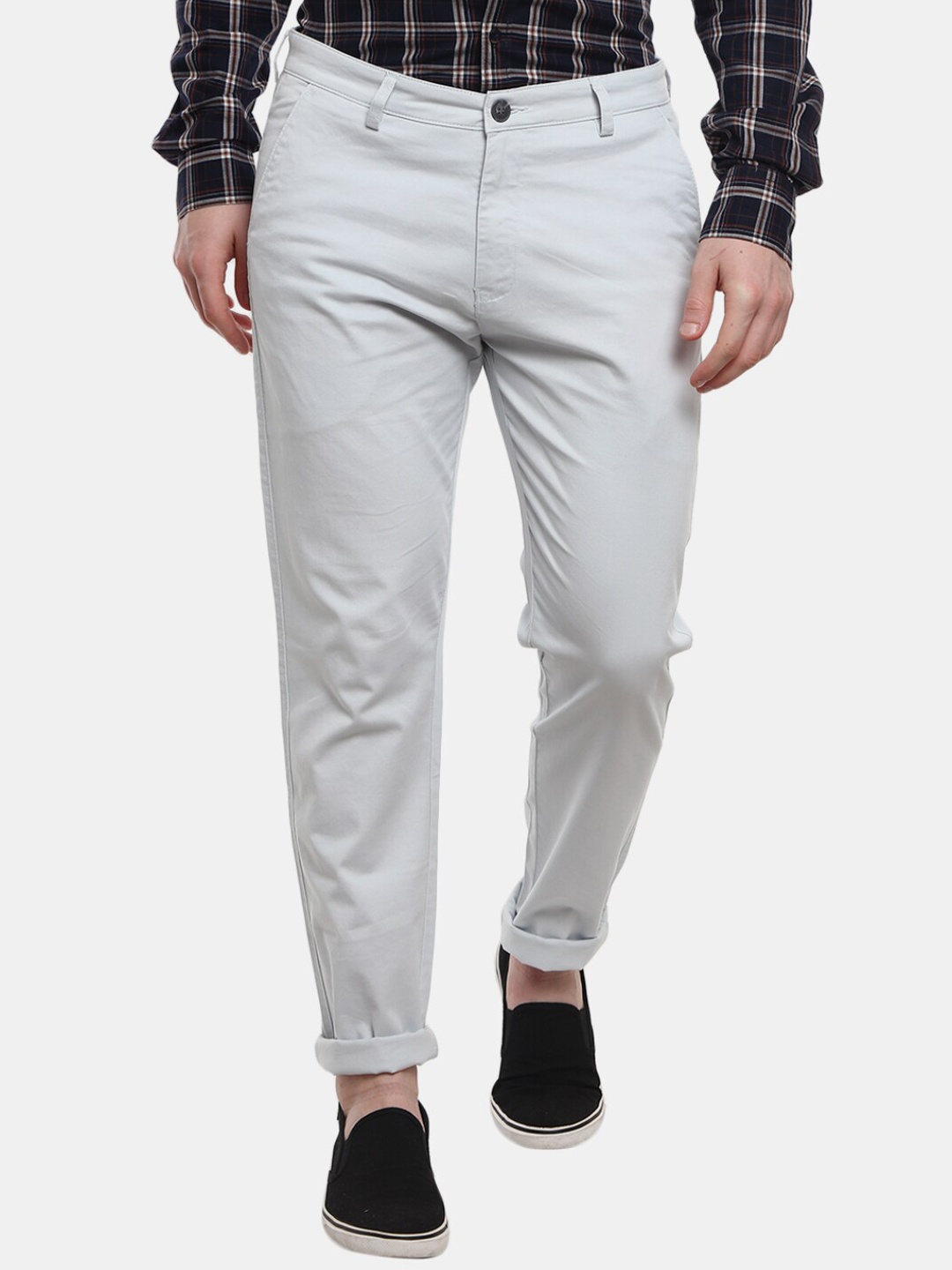 

V-Mart Men Blue Classic Slim Fit Trousers