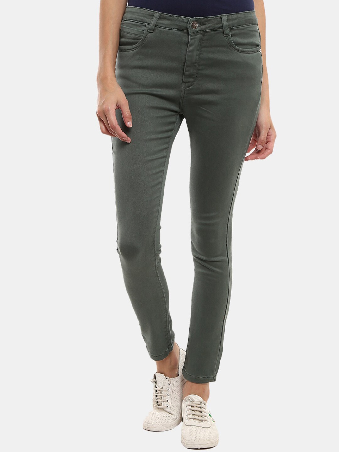 

V-Mart Women Olive Green Classic Trousers