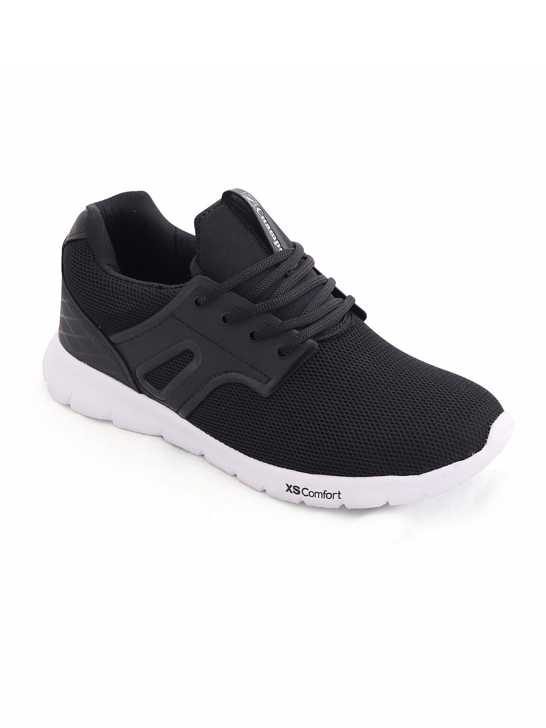 

Champs Men Black Mesh Running Non-Marking Shoes