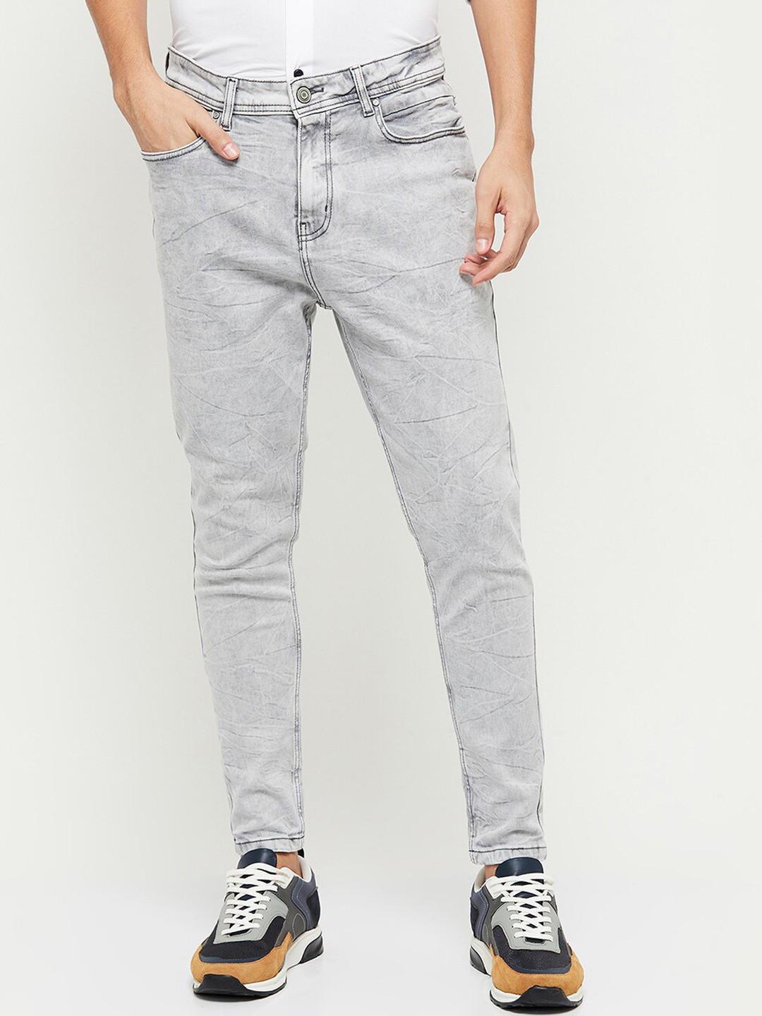

Max Men Grey Heavy Fade Jeans