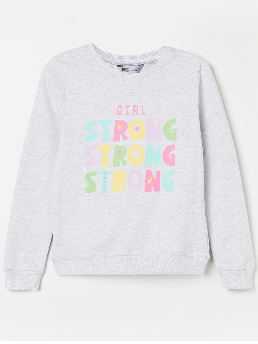 

Fame Forever By Lifestyle Girls Grey Printed Sweatshirt
