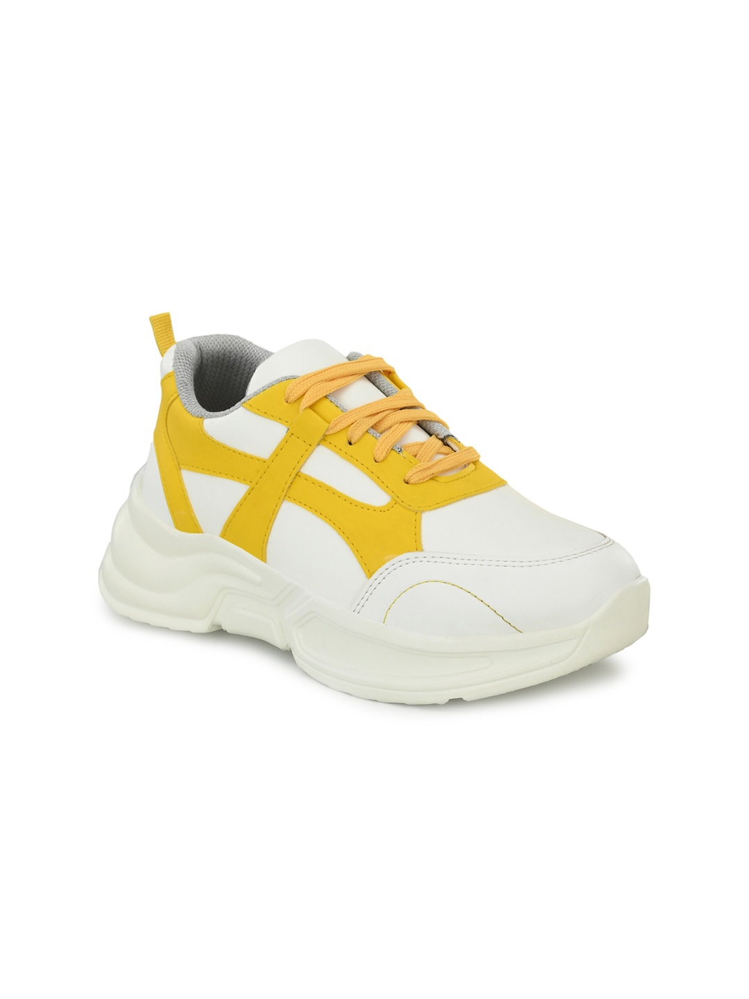 

HERE&NOW Women White Colourblocked Sneakers