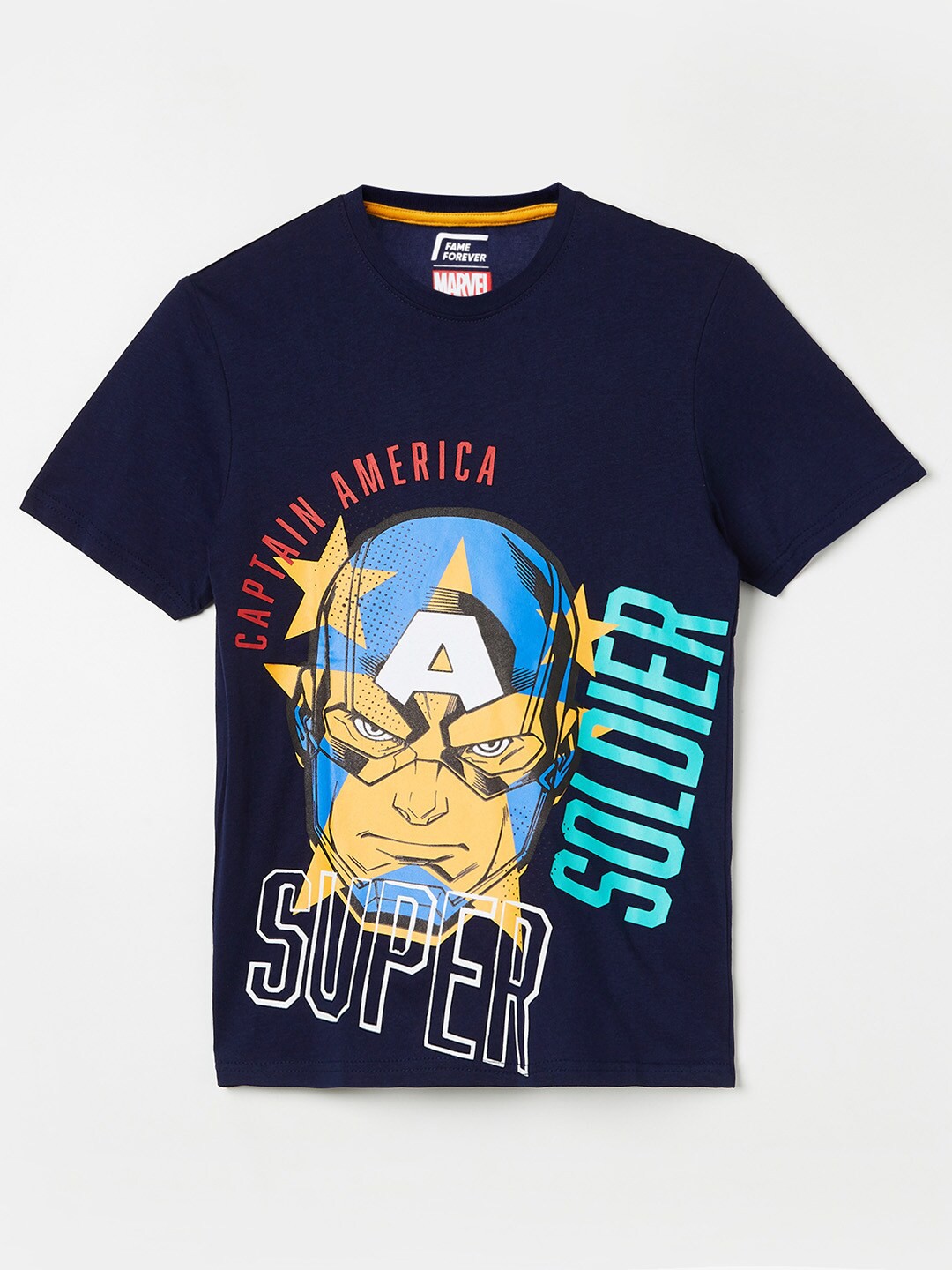 

Fame Forever by Lifestyle Boys Navy Blue Graphic Printed T-shirt