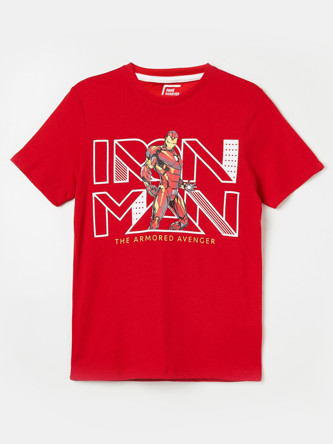 

Fame Forever by Lifestyle Boys Red Printed Applique T-shirt