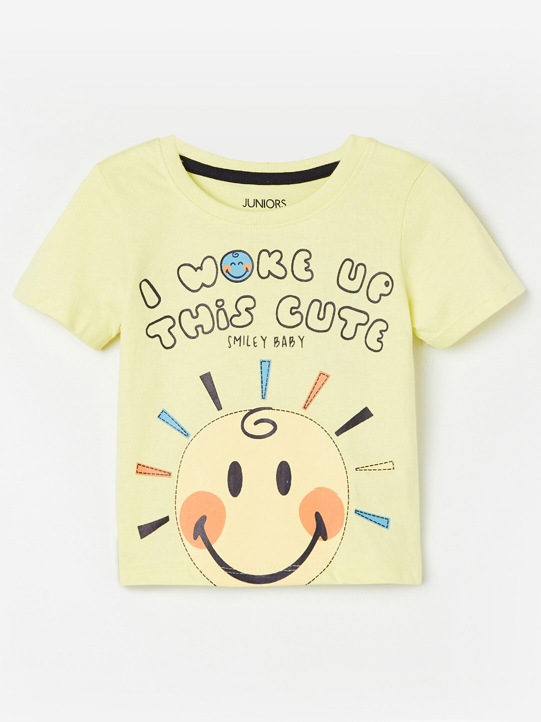 

Juniors by Lifestyle Boys Yellow Printed Applique T-shirt