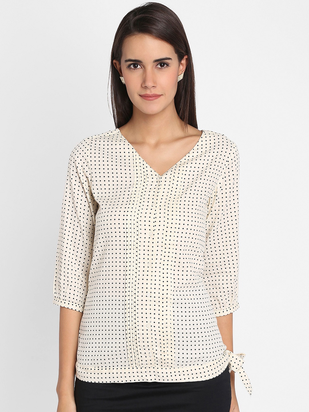 

Park Avenue Woman Women Off-White Printed Top