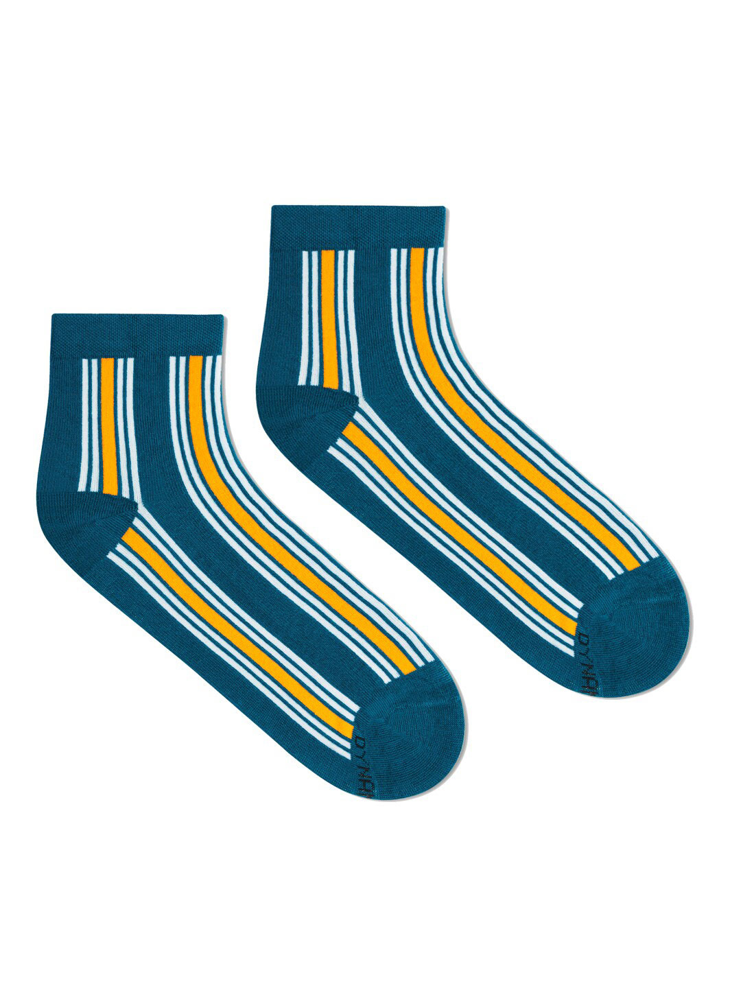 

Dynamocks Unisex Blue & White Striped Ankle-Length Socks