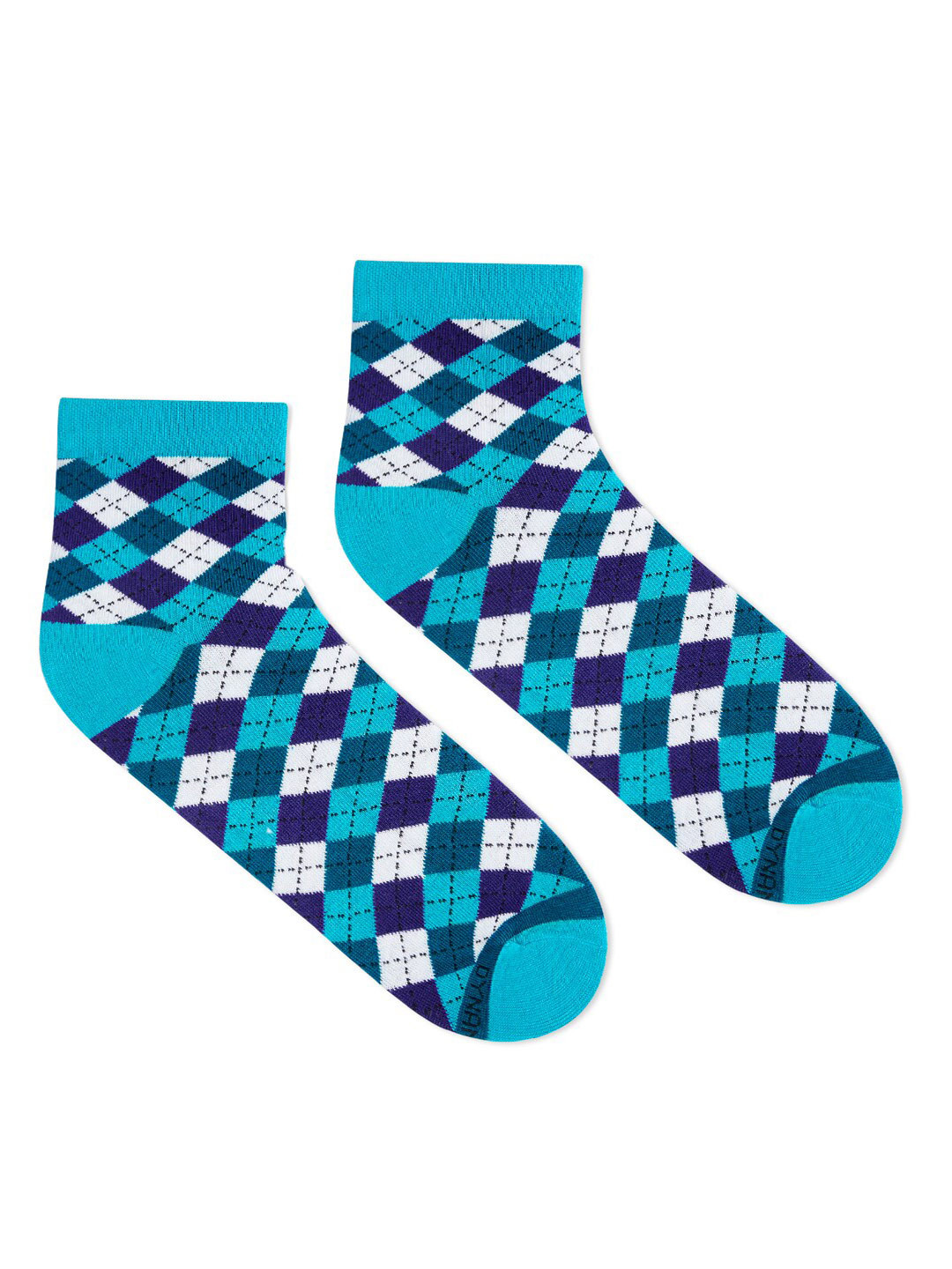 

Dynamocks Unisex Blue Printed Ankle Length Socks, Navy blue