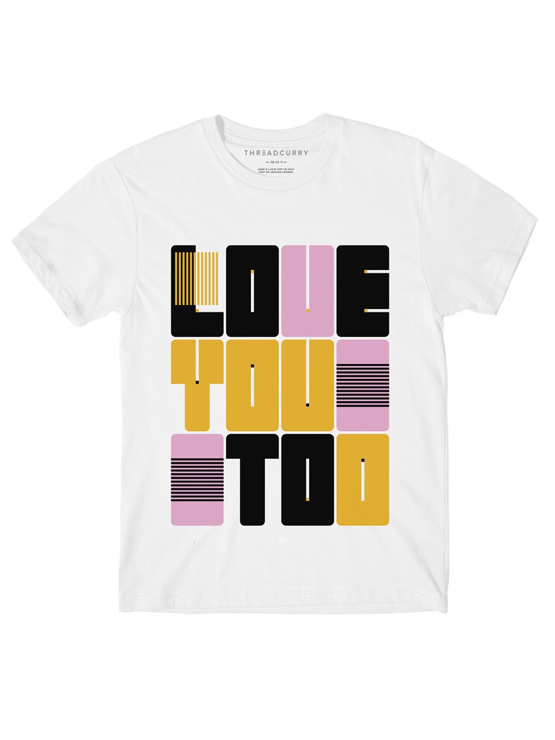 

THREADCURRY Boys White Printed Cotton T-shirt