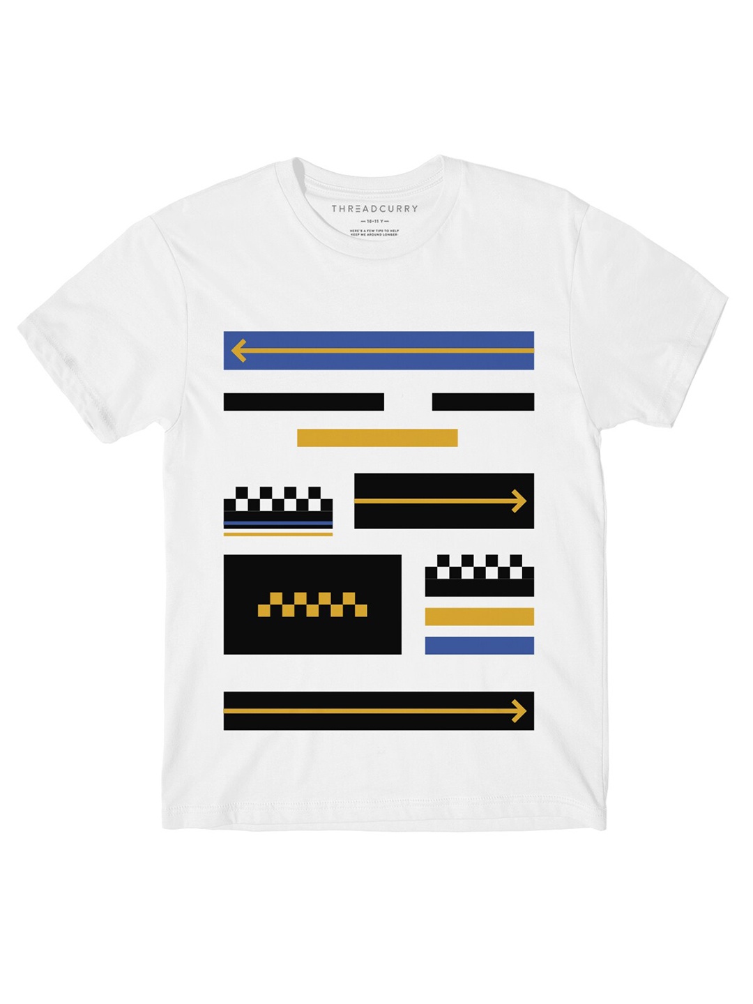 

THREADCURRY Boys White Printed T-shirt