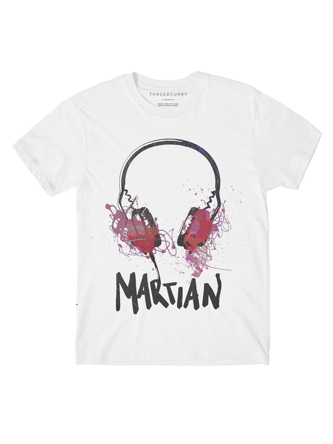 

THREADCURRY Boys White Music Printed T-shirt