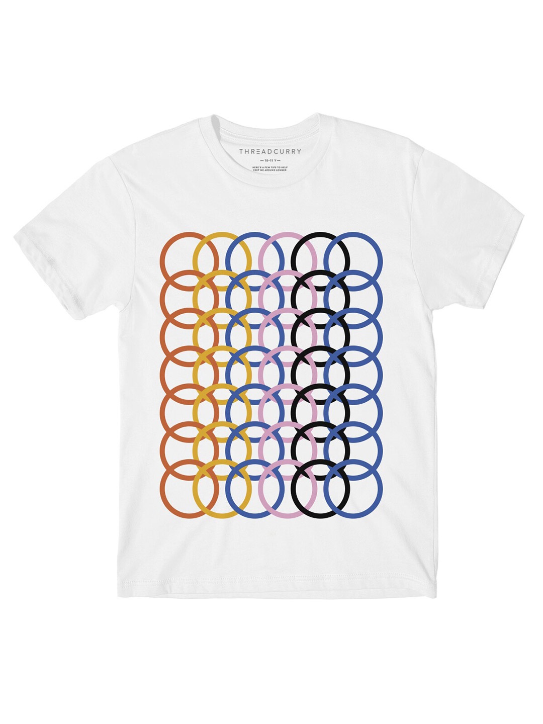 

THREADCURRY Boys White Typography Printed T-shirt