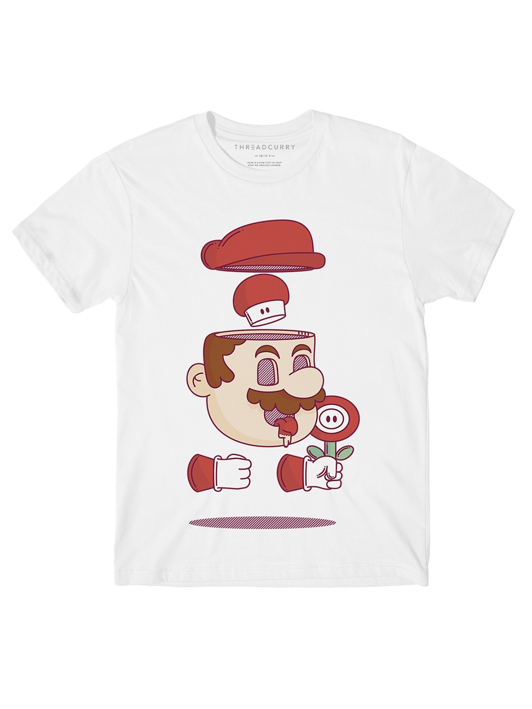 

THREADCURRY Boys White Comic Printed T-shirt