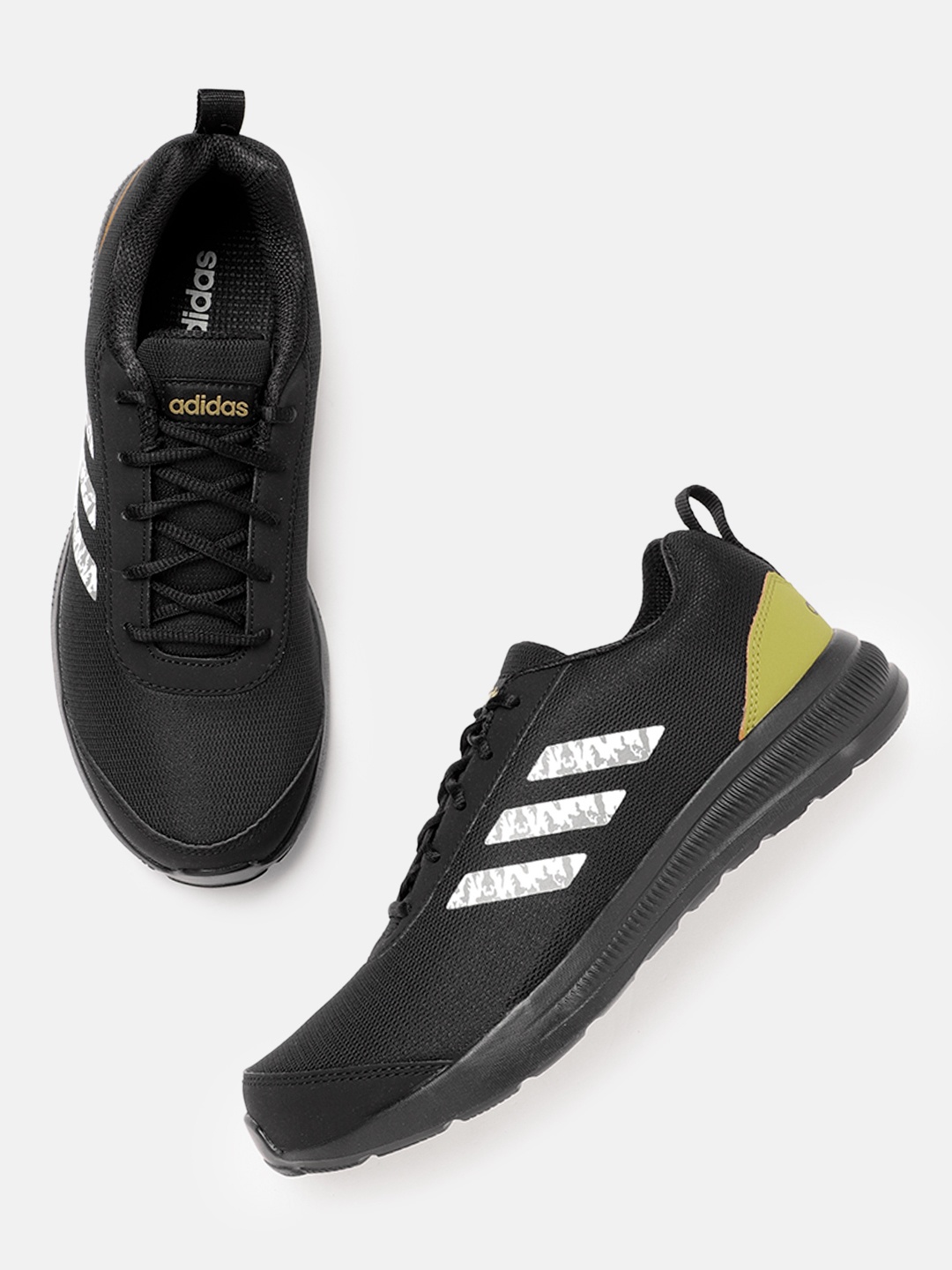

ADIDAS Men Woven Design Street Ahead Running Shoes, Black
