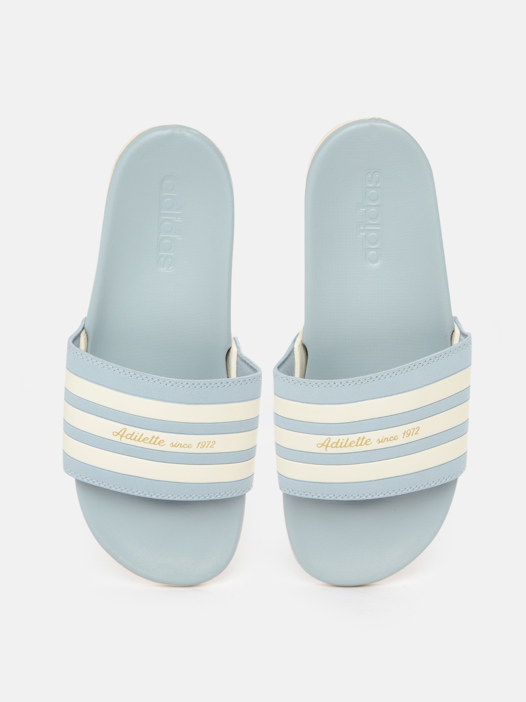 

ADIDAS Unisex Blue & White Striped Sliders