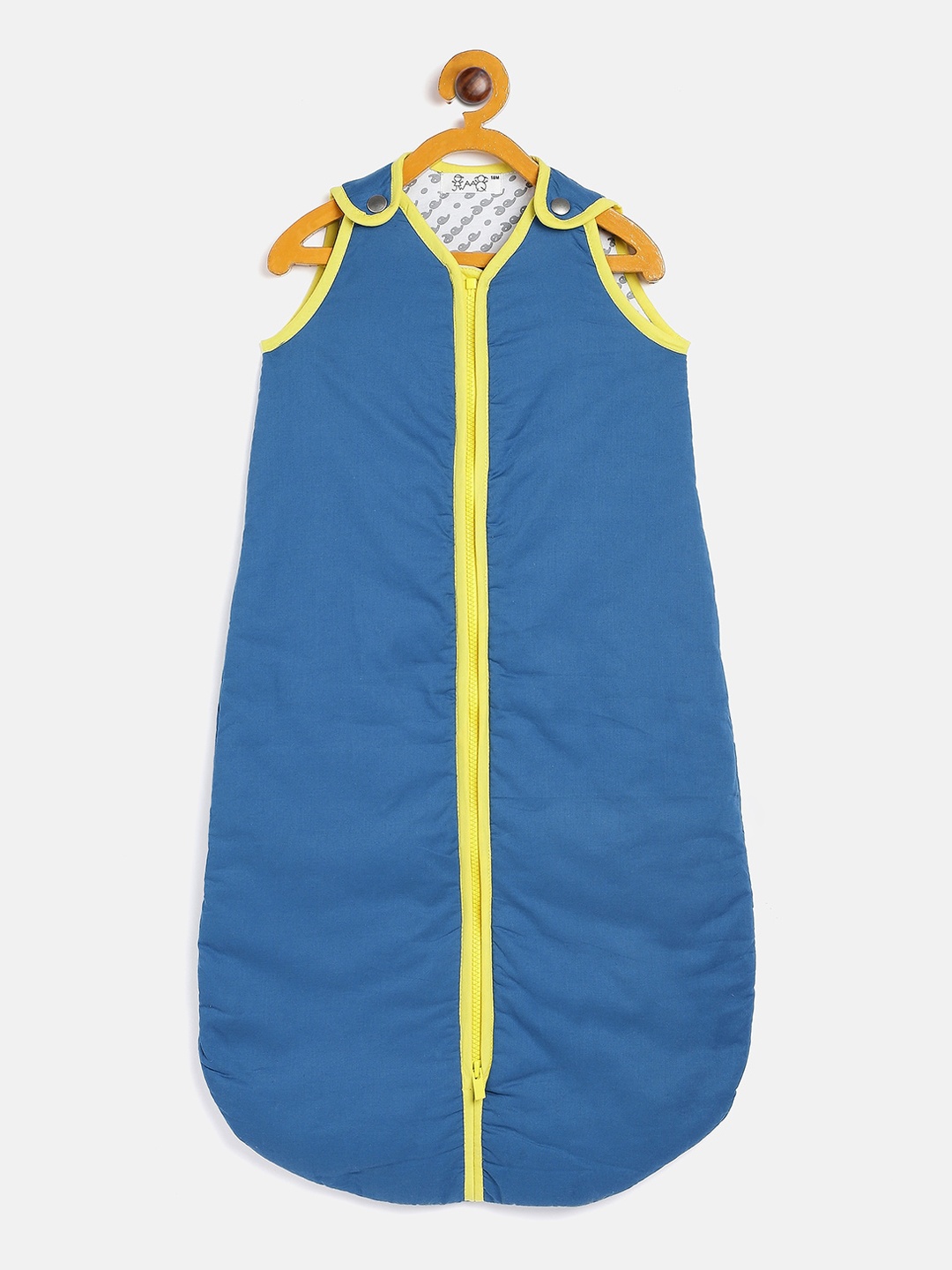 

JWAAQ Infants Blue Solid Pure Cotton Sleeping Bag