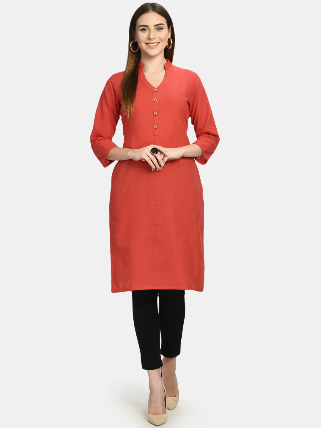 

RIYA Women Coral Kurta