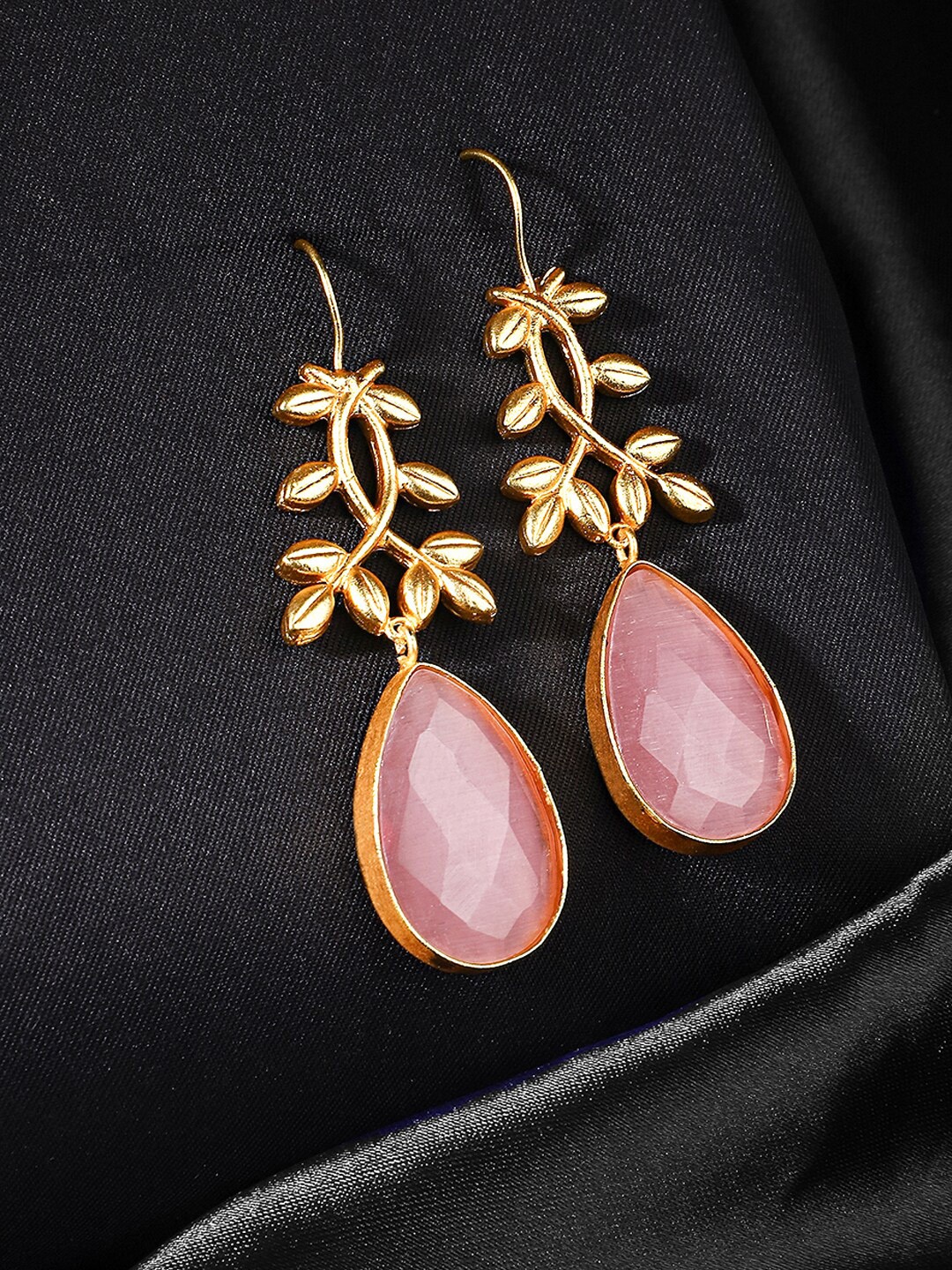 

Yellow Chimes Pink Contemporary Drop Earrings