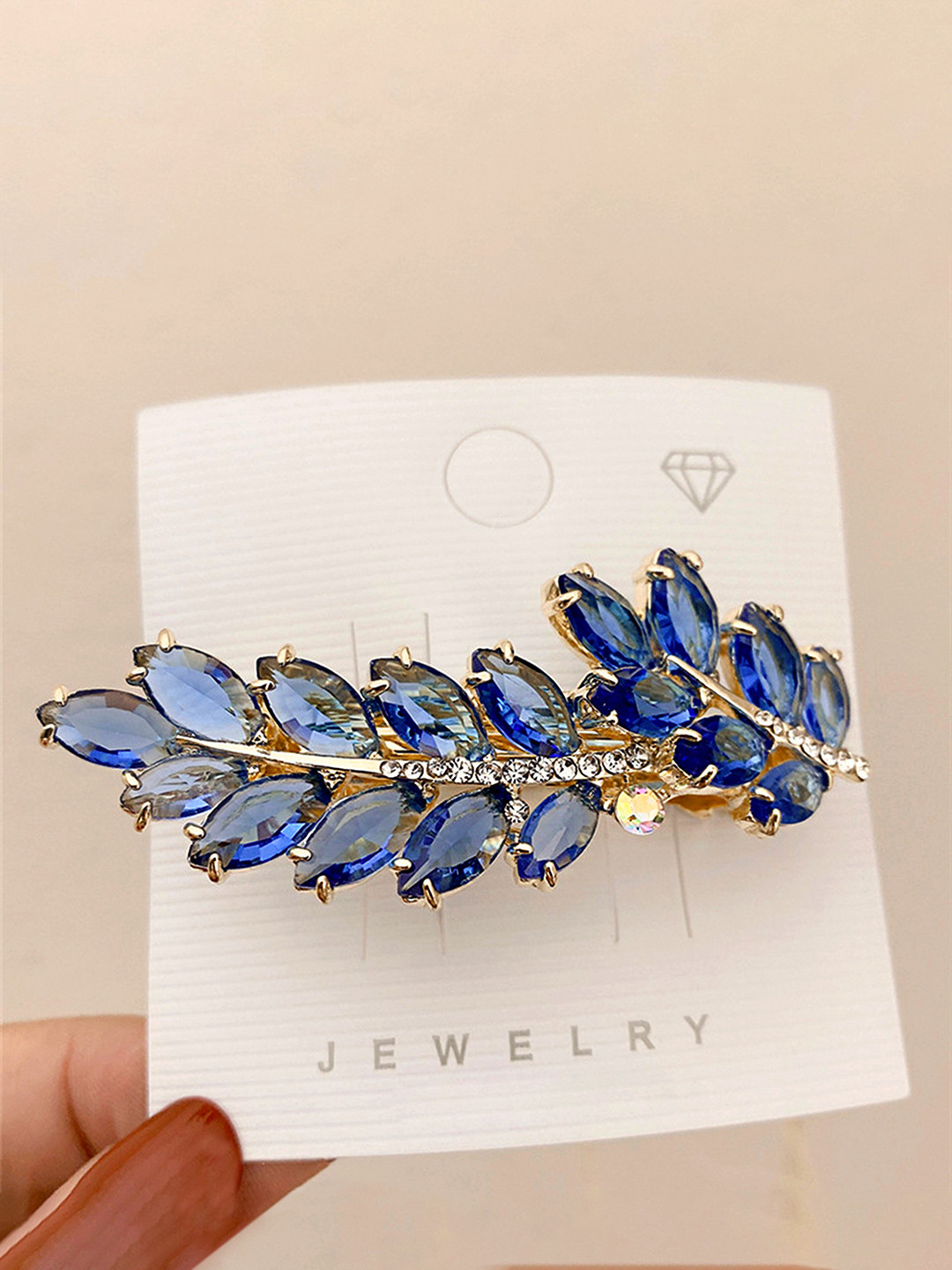 

Yellow Chimes Women Blue & Gold-Toned French Barrette