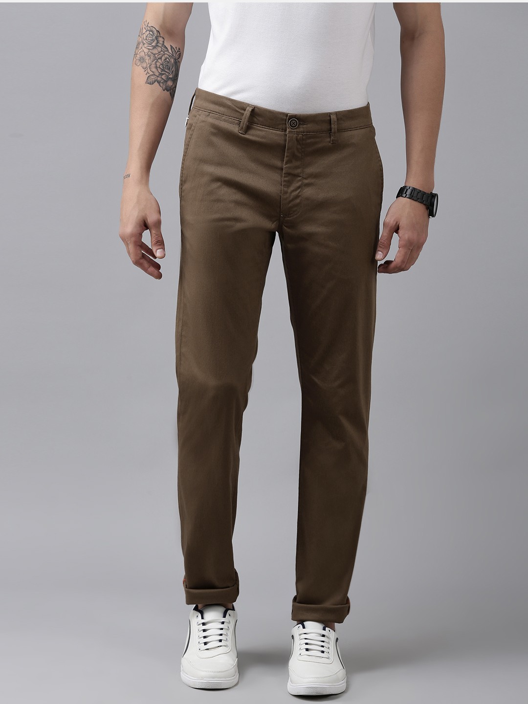 

Van Heusen Sport Men Brown Slim Fit Chinos Trousers