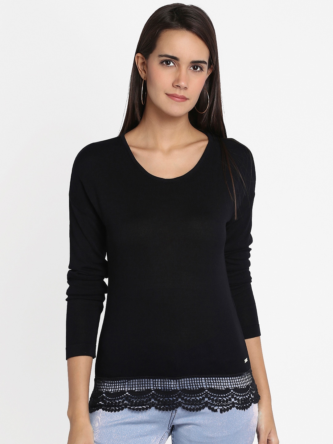 

Park Avenue Woman Black Solid Top