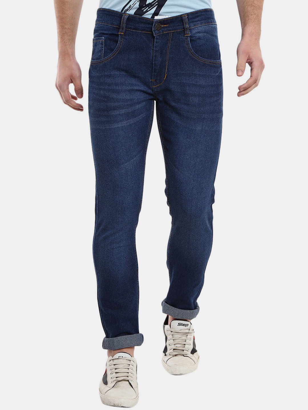 

V-Mart Men Blue Classic Slim Fit Heavy Fade Jeans