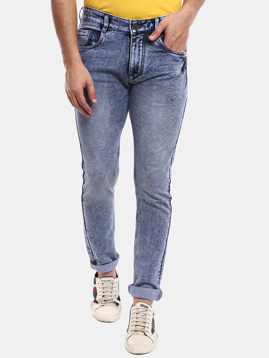 

V-Mart Men Blue Classic Slim Fit Heavy Fade Jeans