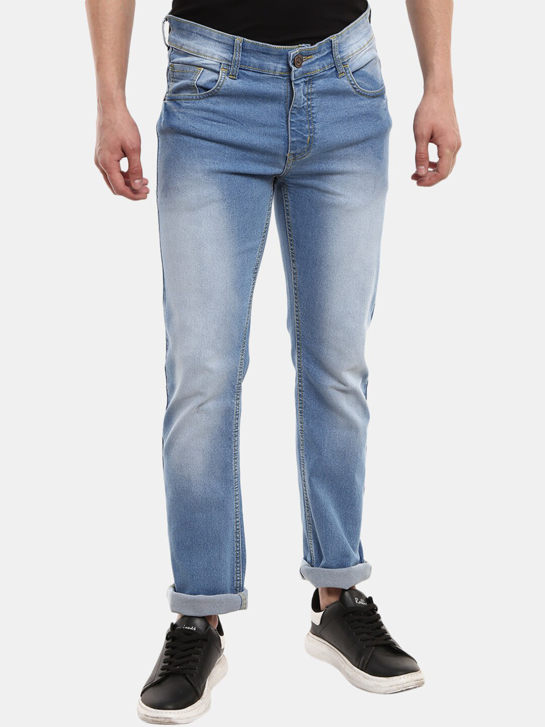 

V-Mart Men Blue Classic Slim Fit Heavy Fade Jeans