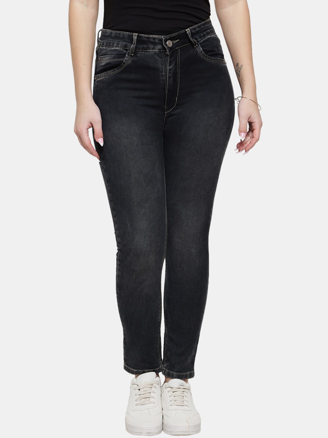

V-Mart Women Grey Classic Light Fade Jeans