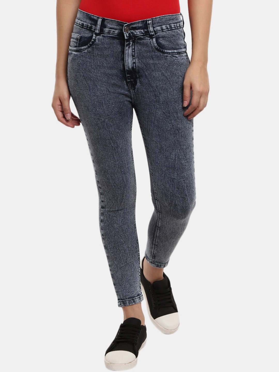

V-Mart Women Grey Classic Light Fade Jeans