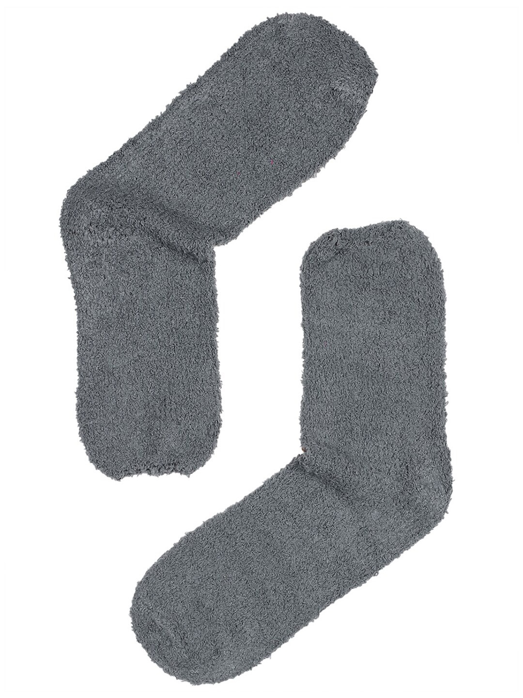 

TOFFCRAFT Men Grey Solid Crew Socks