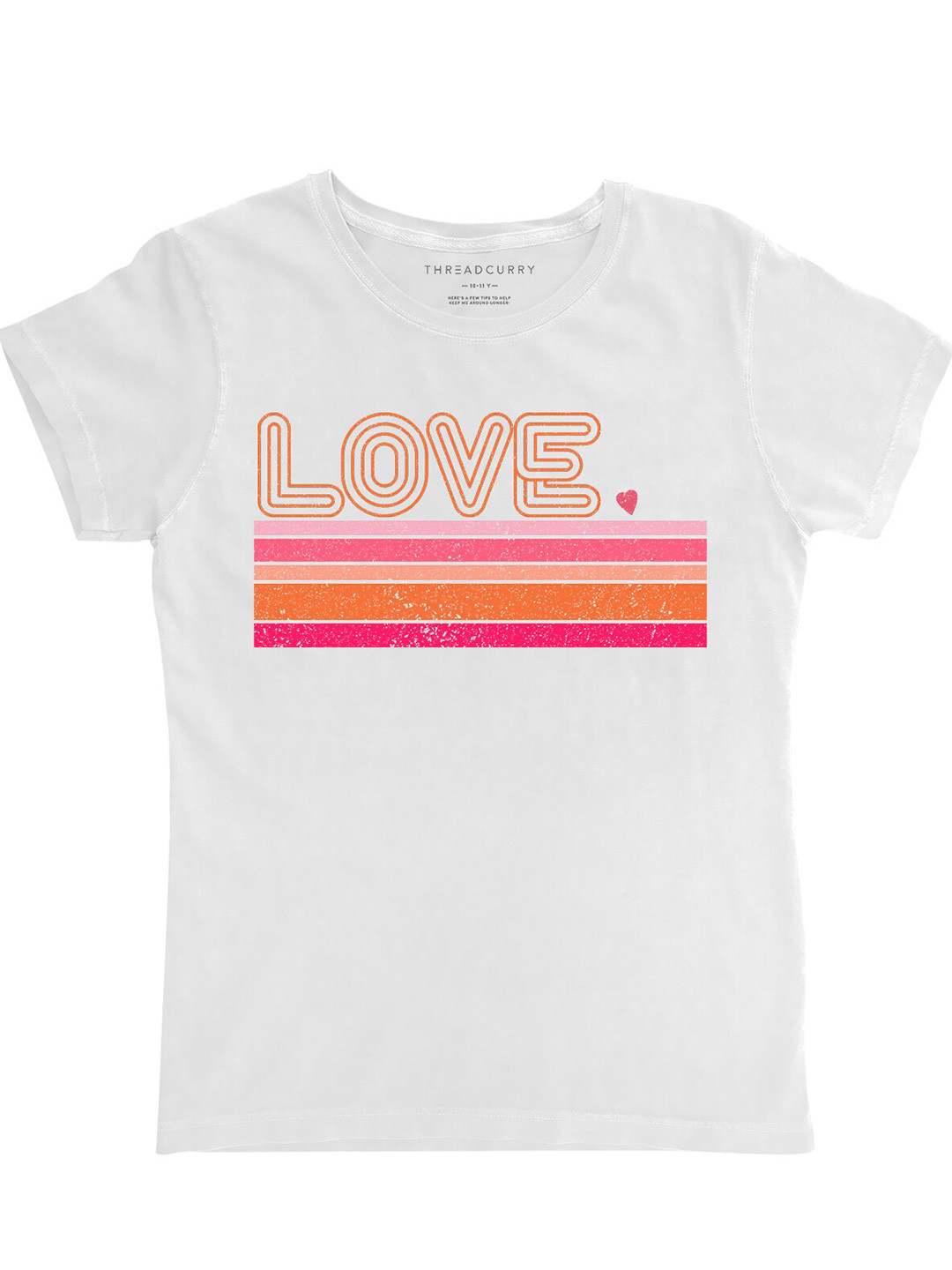 

THREADCURRY Girls White Printed T-shirt