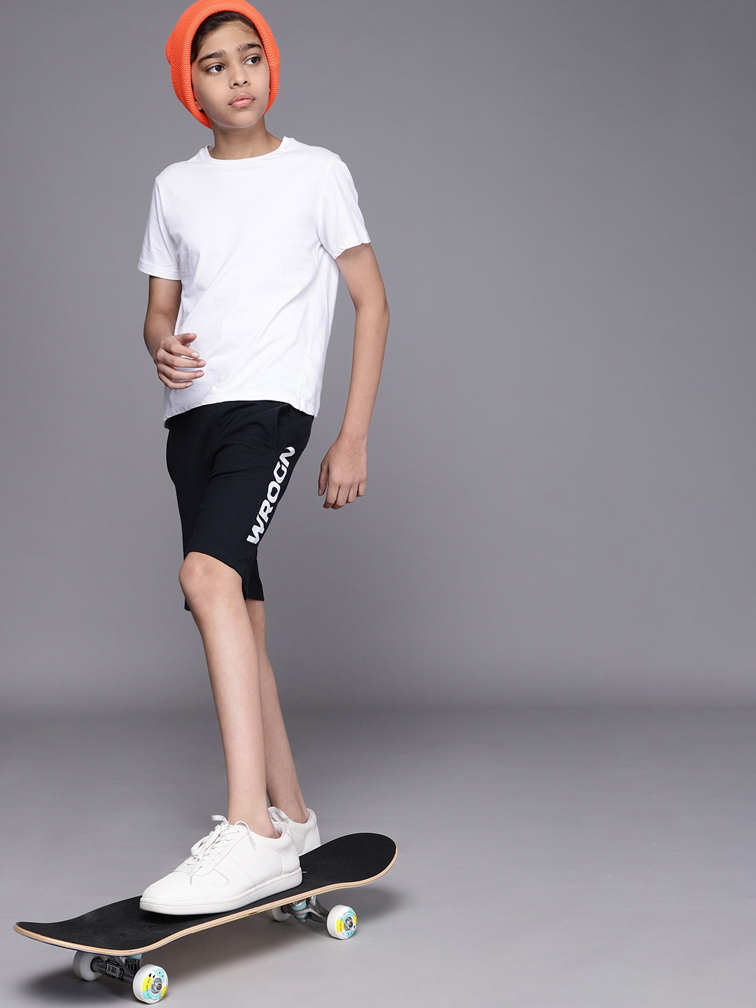 

WROGN YOUTH Boys Navy Blue Printed Shorts